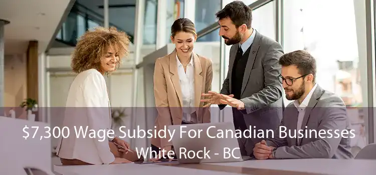 $7,300 Wage Subsidy For Canadian Businesses White Rock - BC
